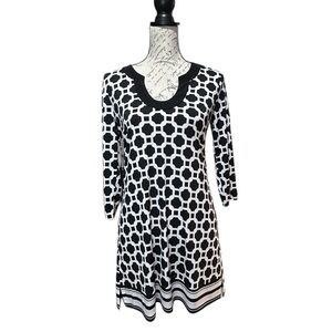 WHBM 3/4 Sleeve Mini Dress / Tunic Top Size Small